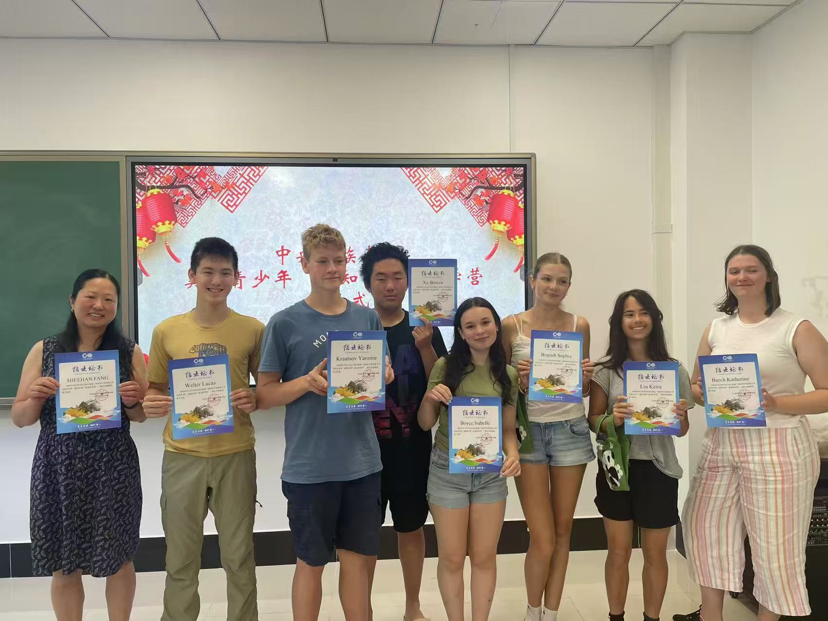 Celebrating graduation and certificate ceremony